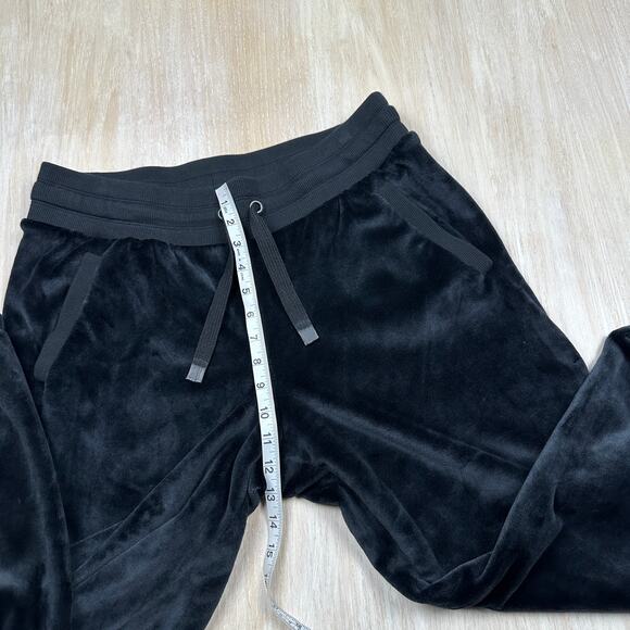 Athleta Black Cozy Karma Recover Jogger Y2K Velvety Lounge Pull On Pants Large - Picture 7 of 16